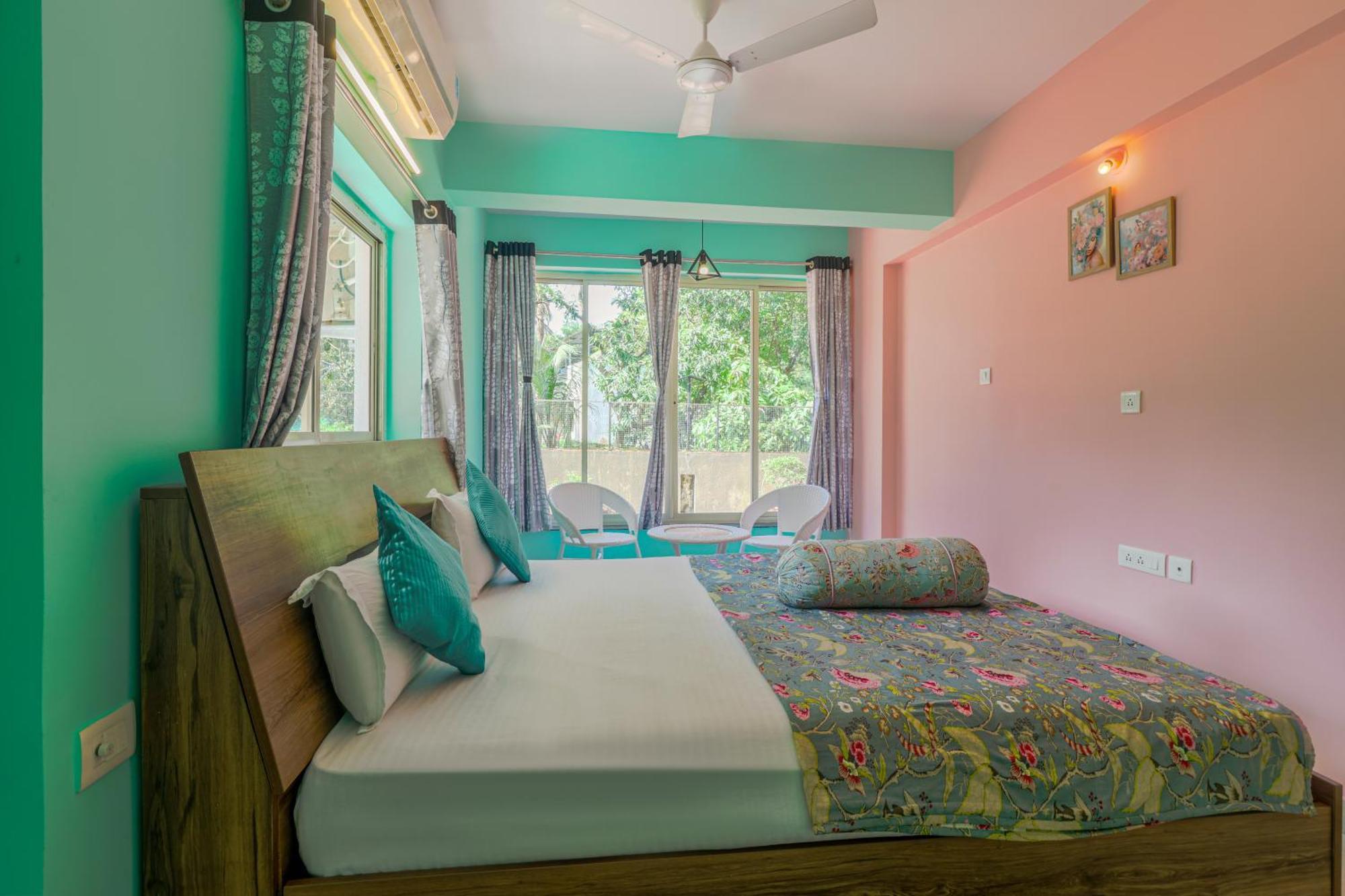 4Bhk Sparkling Apartment Near Beach Pool & Bar 2Bhkx2 Vagator Habitación foto